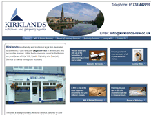 Tablet Screenshot of kirklands-law.co.uk